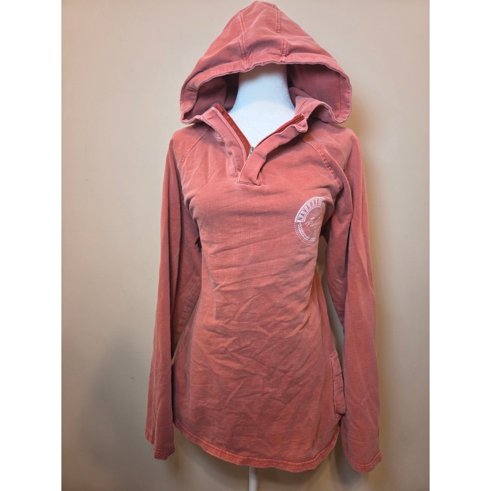 Basix of America Navarre Beach Florida Hoodie XL Coral Pink Quarter Zip Pullover
